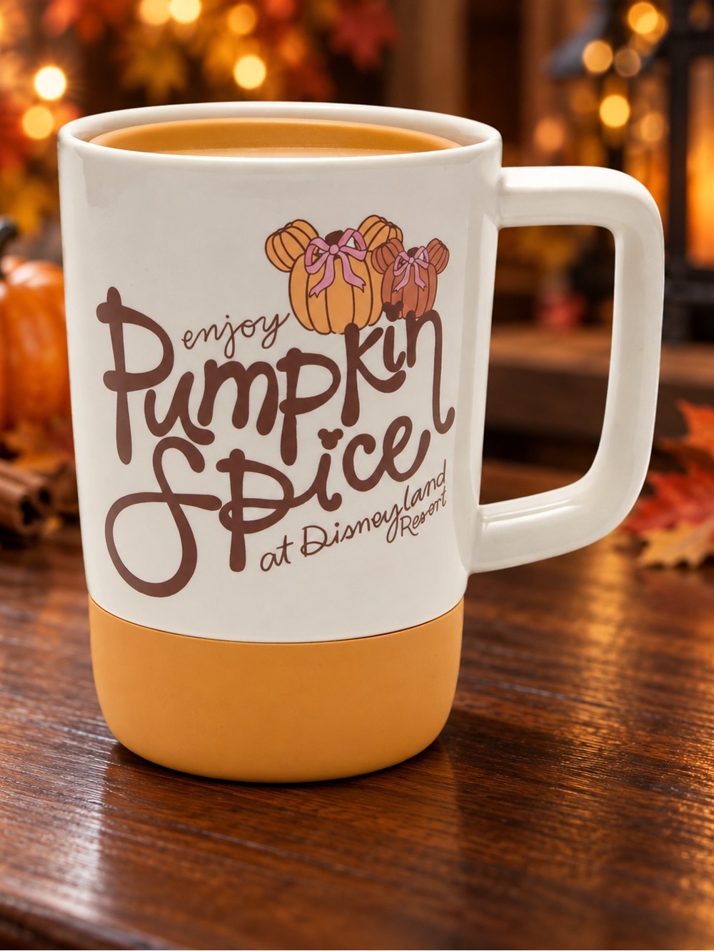 Minnie Mouse Pumpkin Spice Latte Starbucks Mug - Disneyland